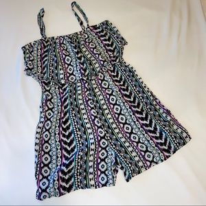 JUSTICE | Girls Tribal Print Romper SZ 14